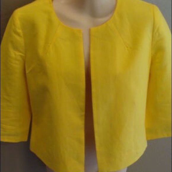 J. Crew Baird McNutt linen blazer Yellow Size 0 - Picture 4 of 4